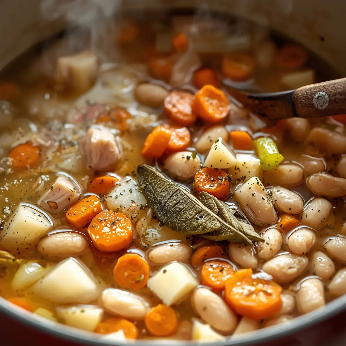 Cooking instructions for white bean chicken soup