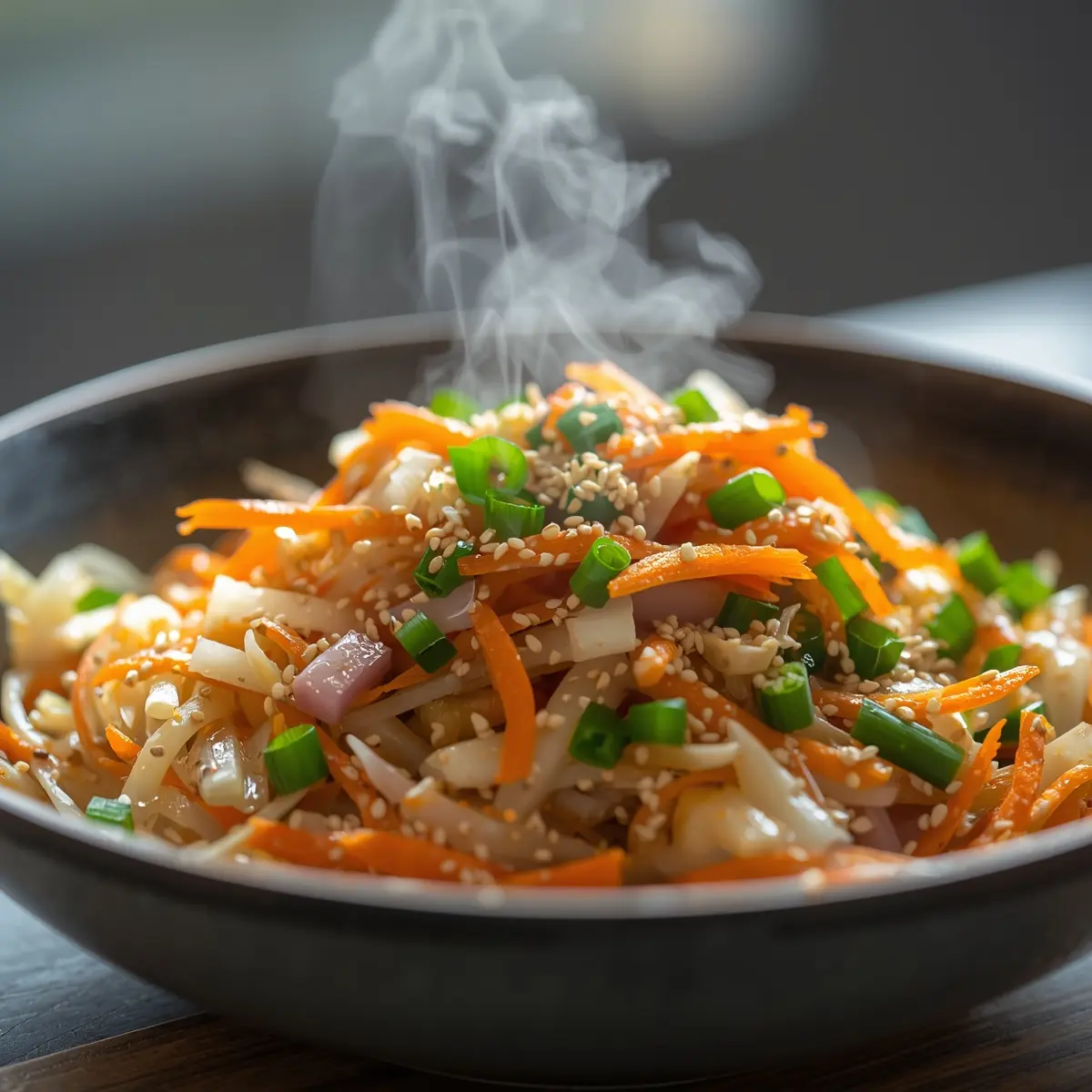 Cooking instructions for white kimchi salad