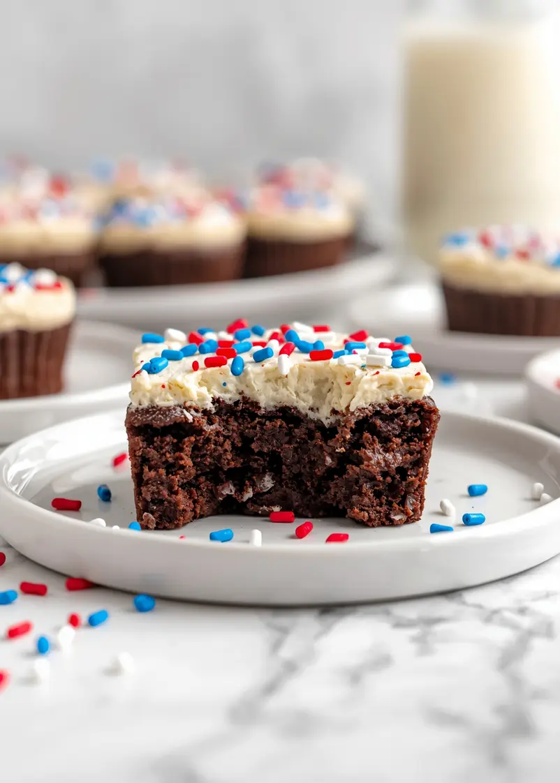 4th of july brownie bites recipe ready to serve