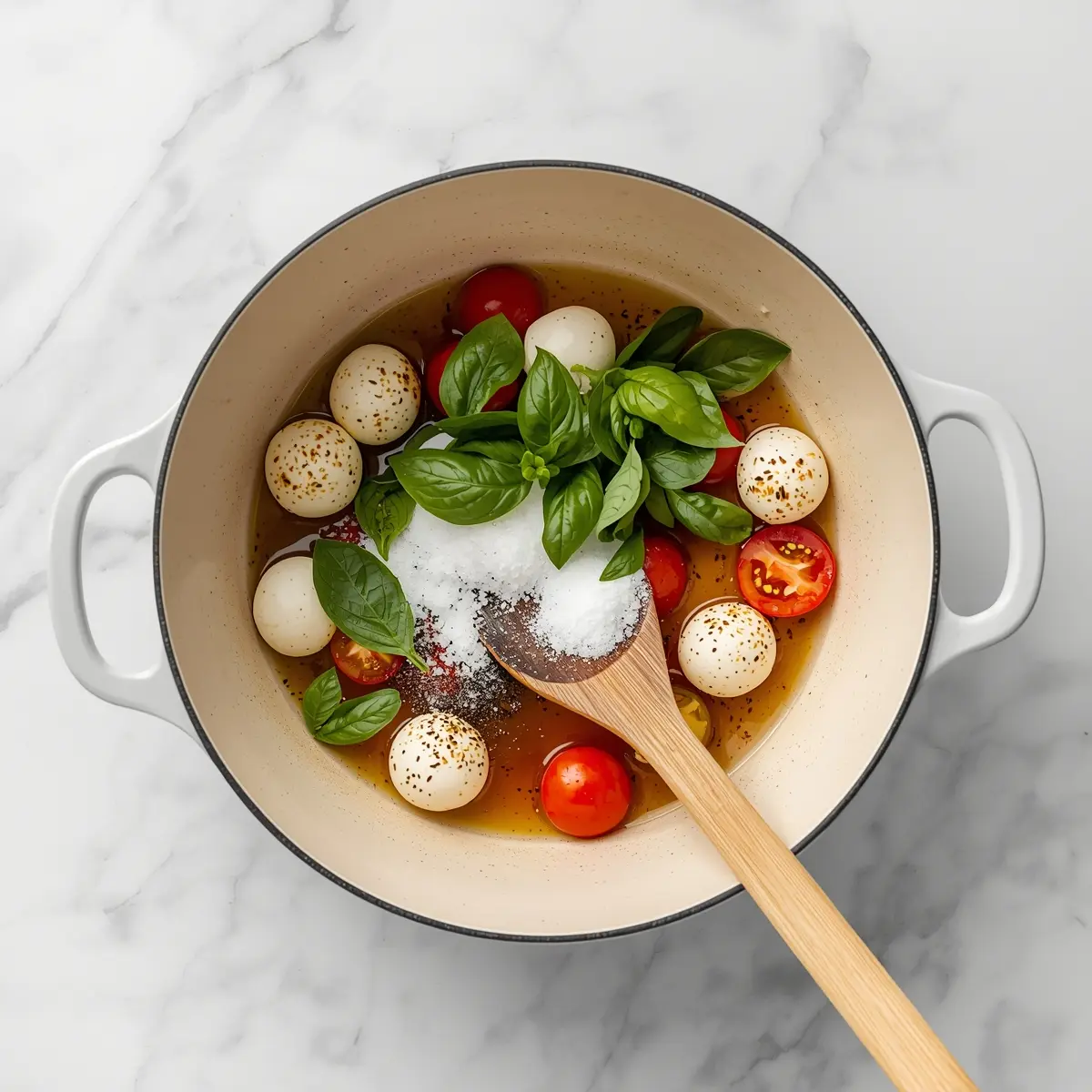 Cooking instructions for 4th of july caprese skewers recipe