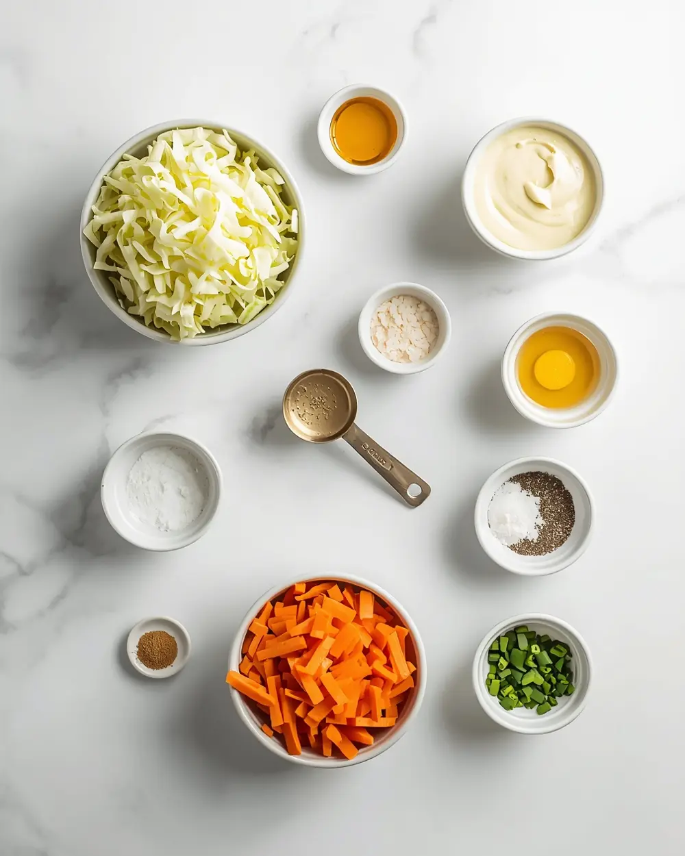 Ingredients for 4th of july coleslaw recipe
