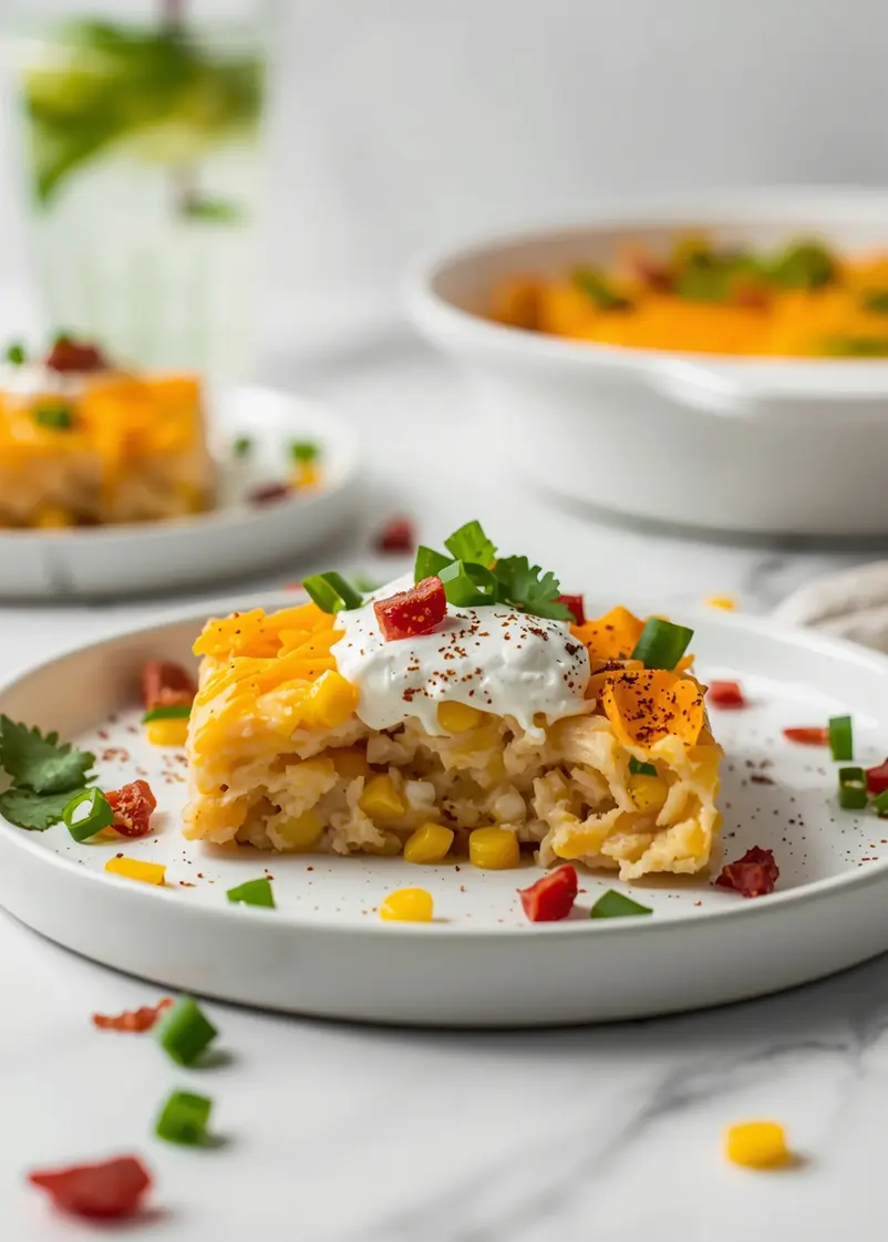4th of july corn dip recipe ready to serve