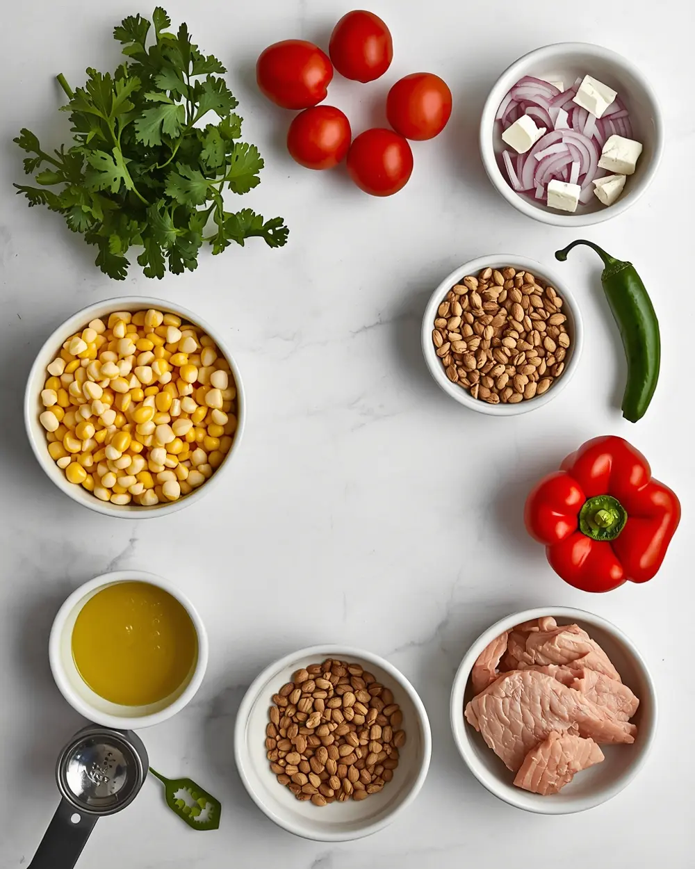 Ingredients for 4th of july corn salad recipe