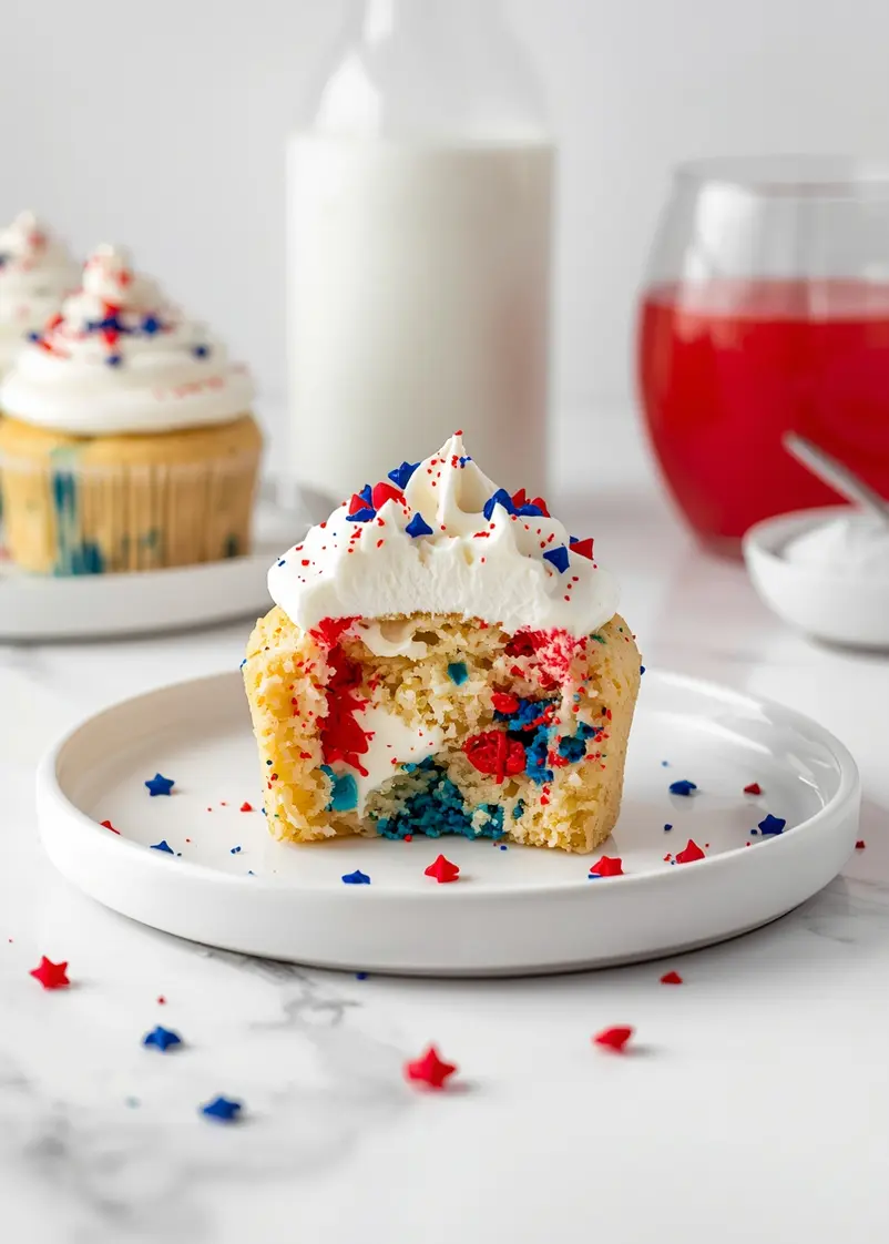 4th of july cupcakes recipe ready to serve