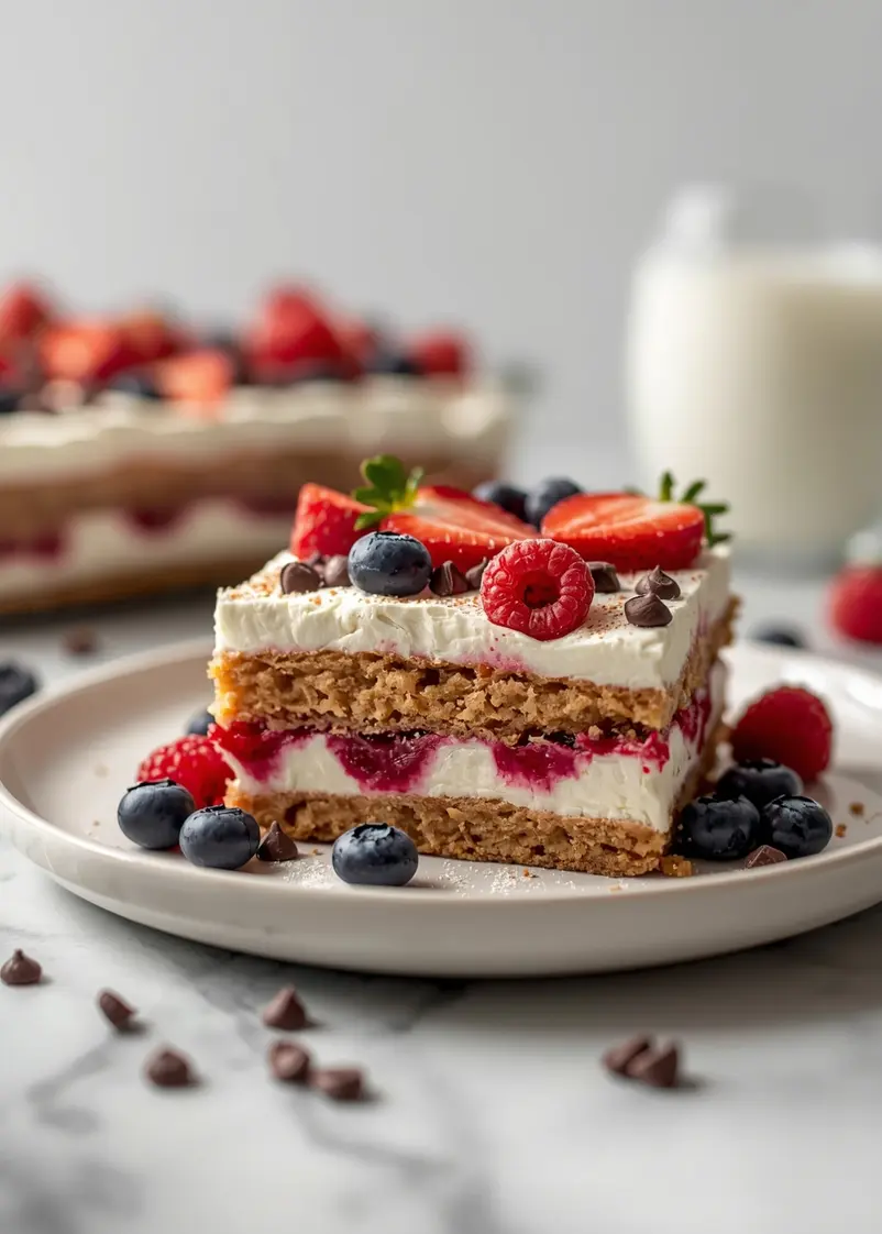 4th of july icebox cake recipe ready to serve