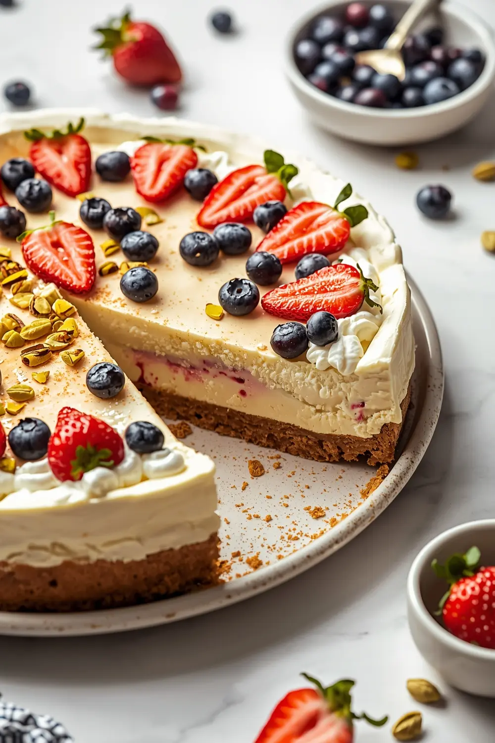4th of july no bake cheesecake recipe