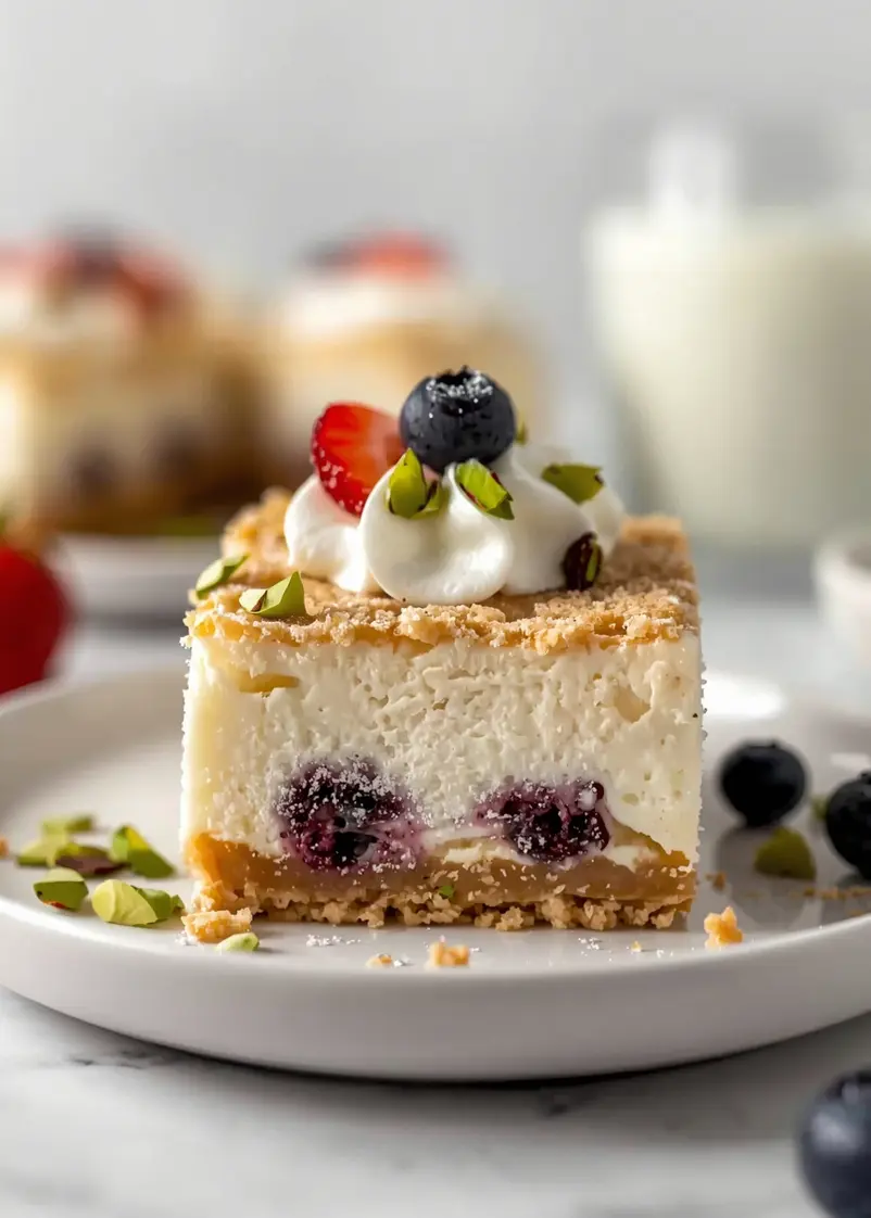 4th of july no bake cheesecake recipe ready to serve