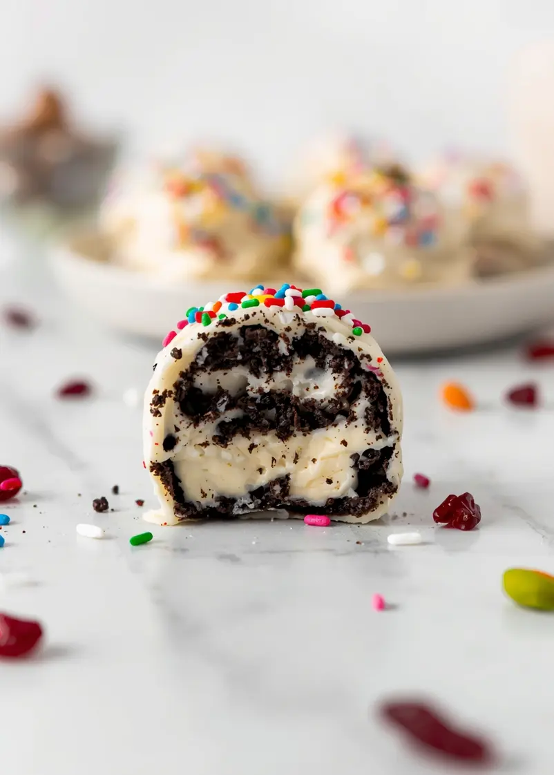 4th of july oreo truffles recipe ready to serve