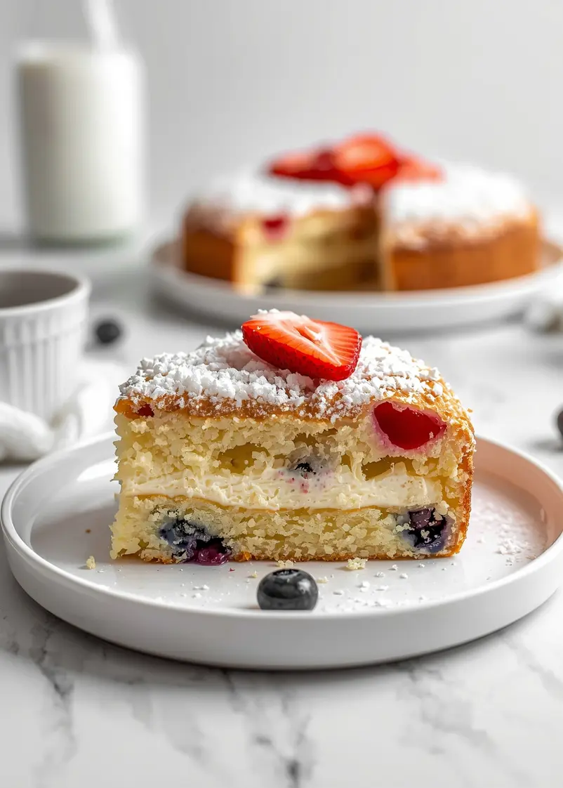 4th of july poke cake recipe ready to serve
