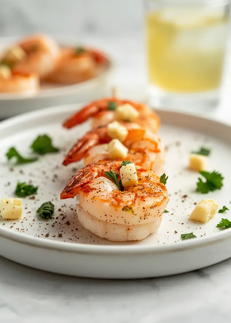 4th of july shrimp skewers recipe ready to serve