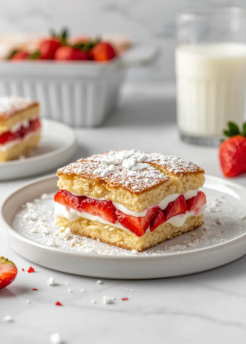 4th of july strawberry shortcake recipe ready to serve