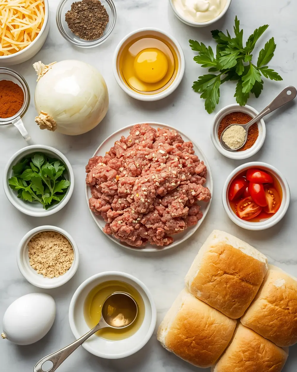 Ingredients for 4th of july turkey burgers recipe