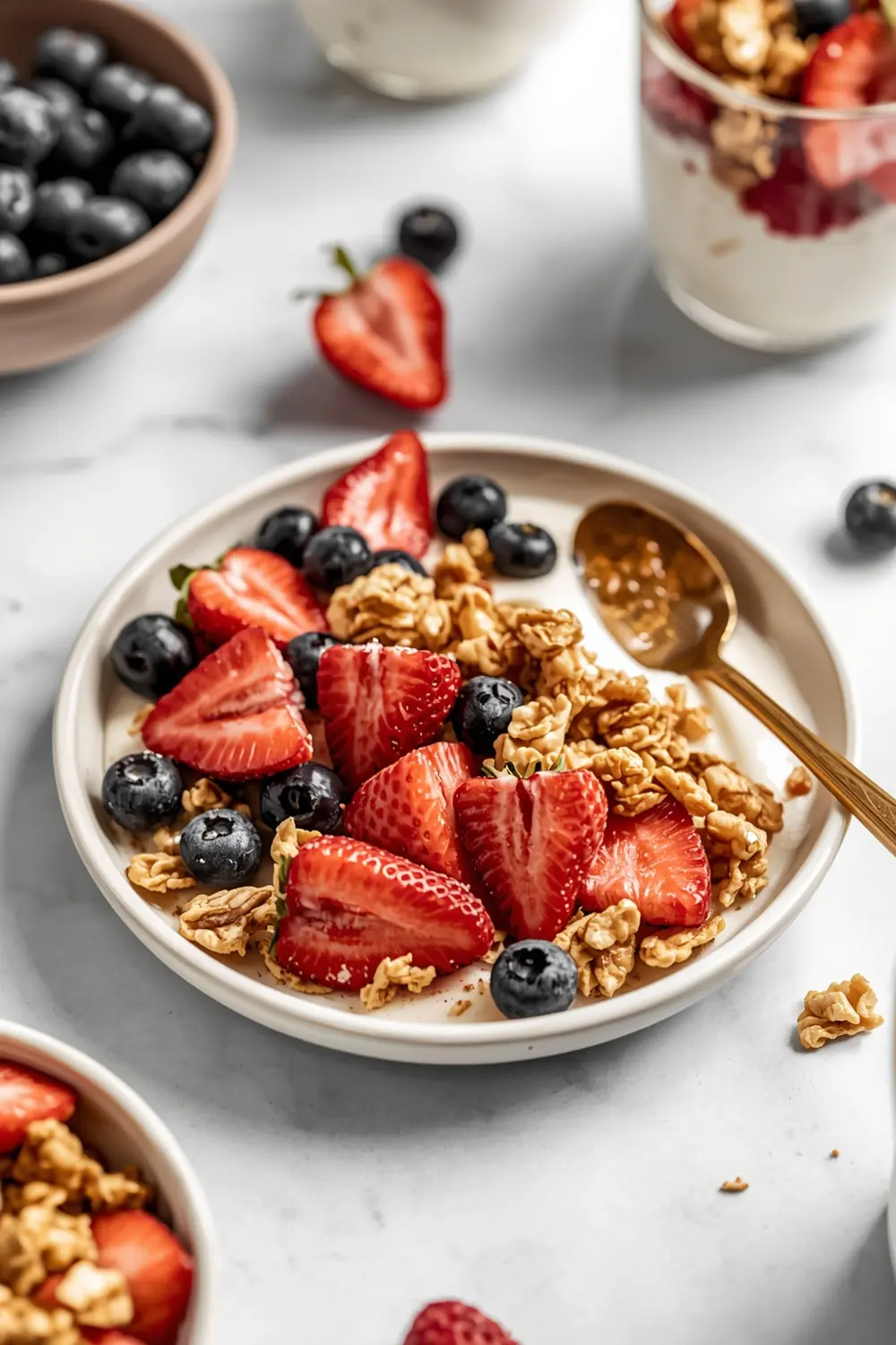 4th of july yogurt parfaits recipe