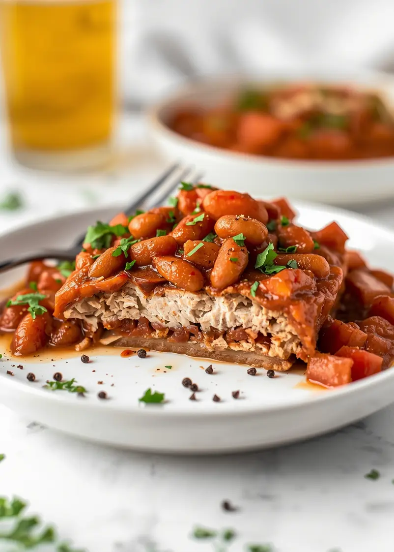 BBQ baked beans recipe summer ready to serve