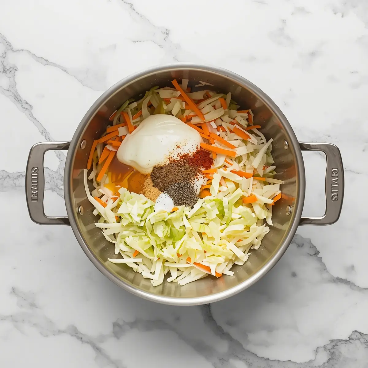 Cooking instructions for BBQ coleslaw recipe summer