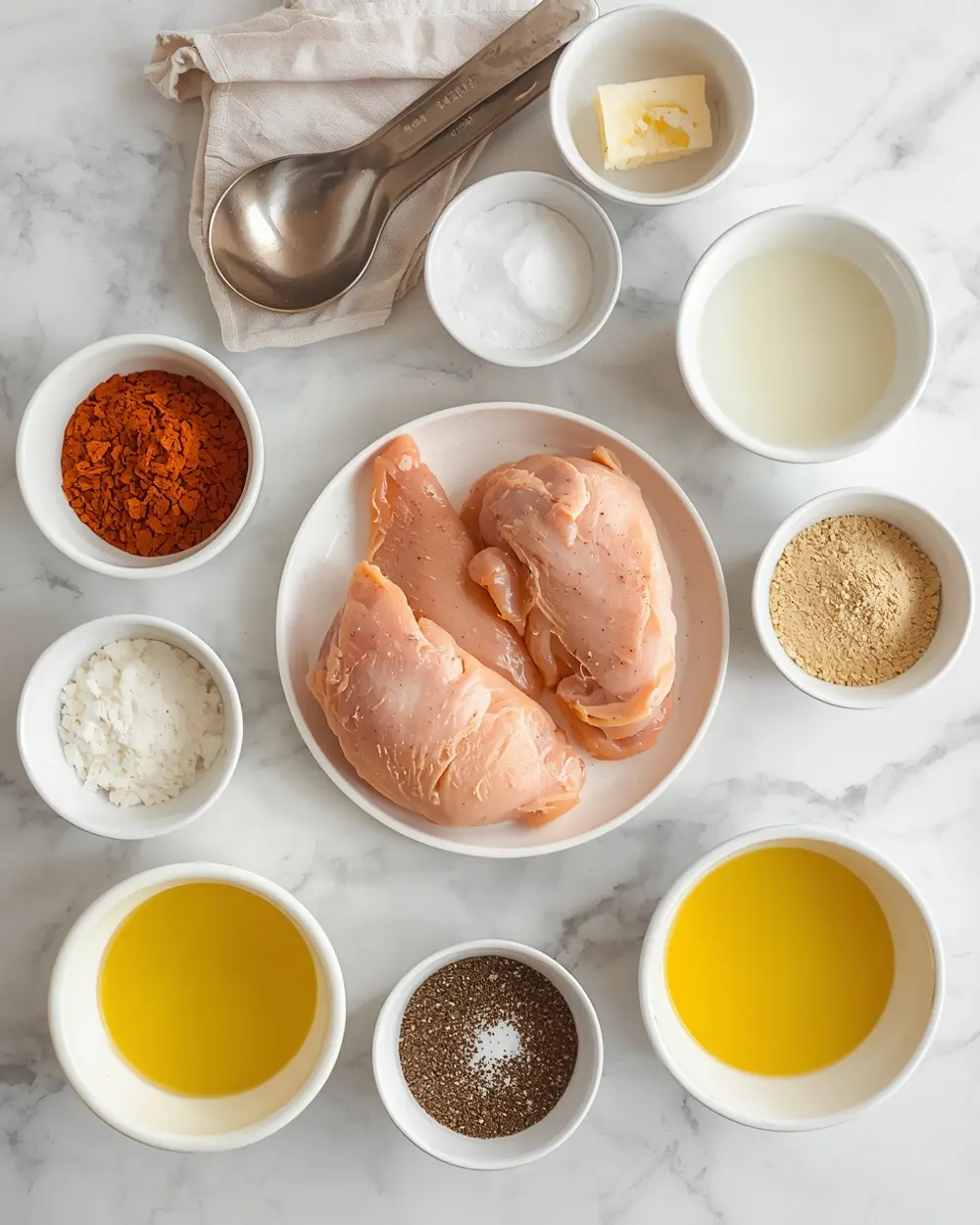 Ingredients for air fryer chicken thighs recipe easy
