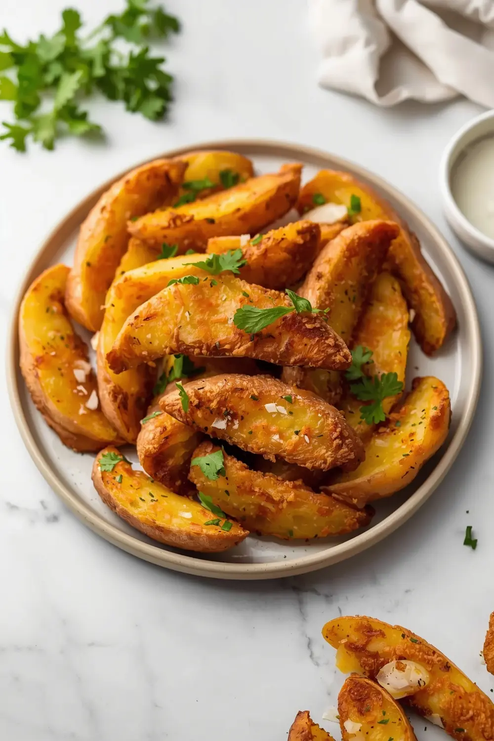 air fryer potato wedges recipe easy