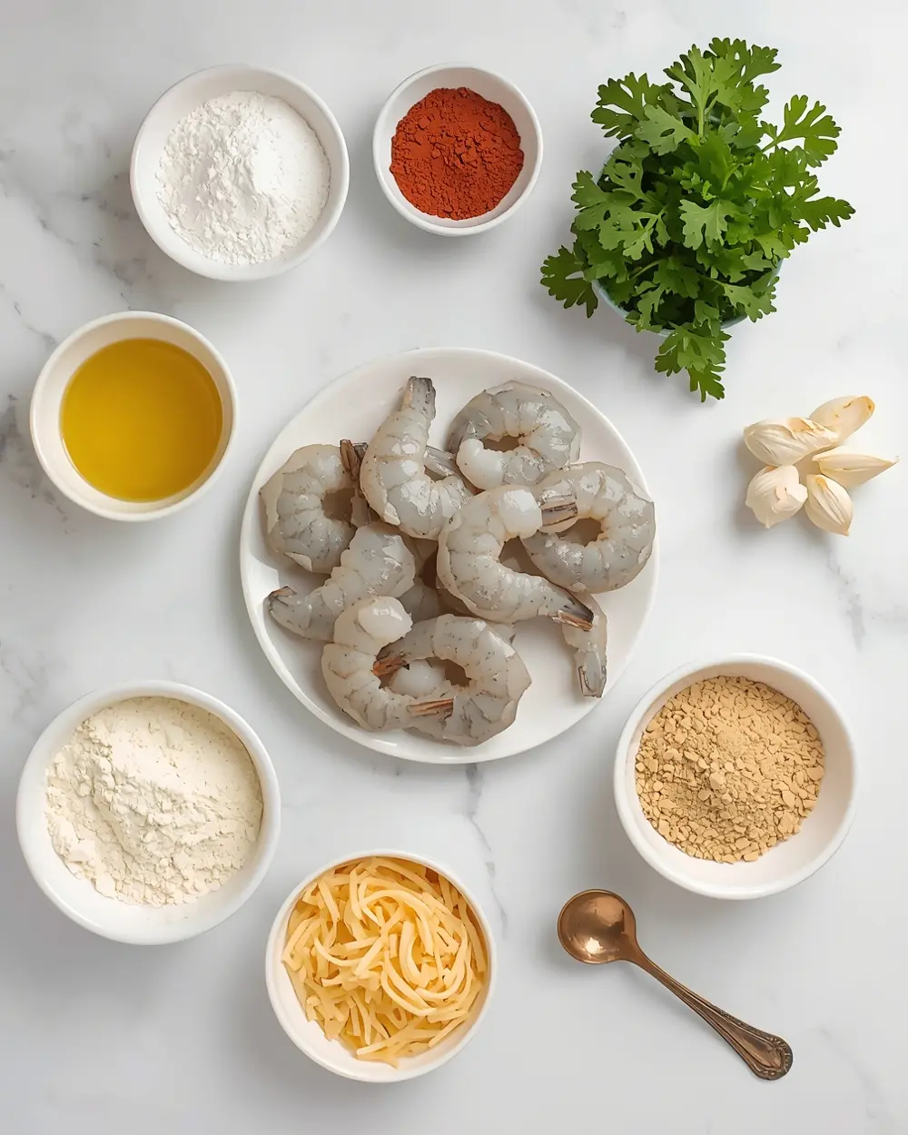 Ingredients for air fryer shrimp recipe easy