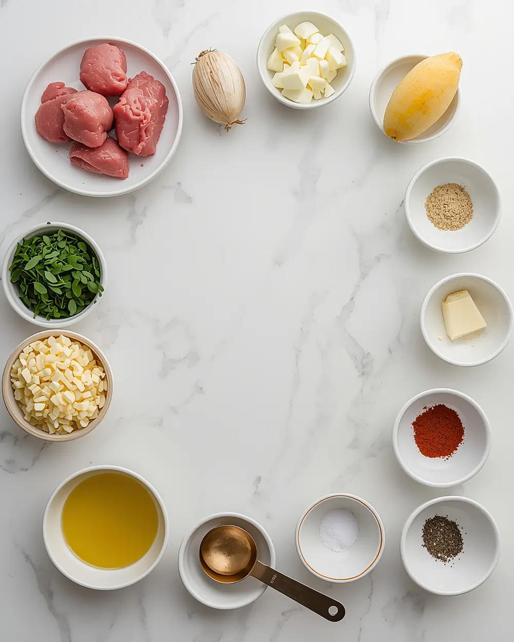 Ingredients for air fryer turkey meatballs recipe