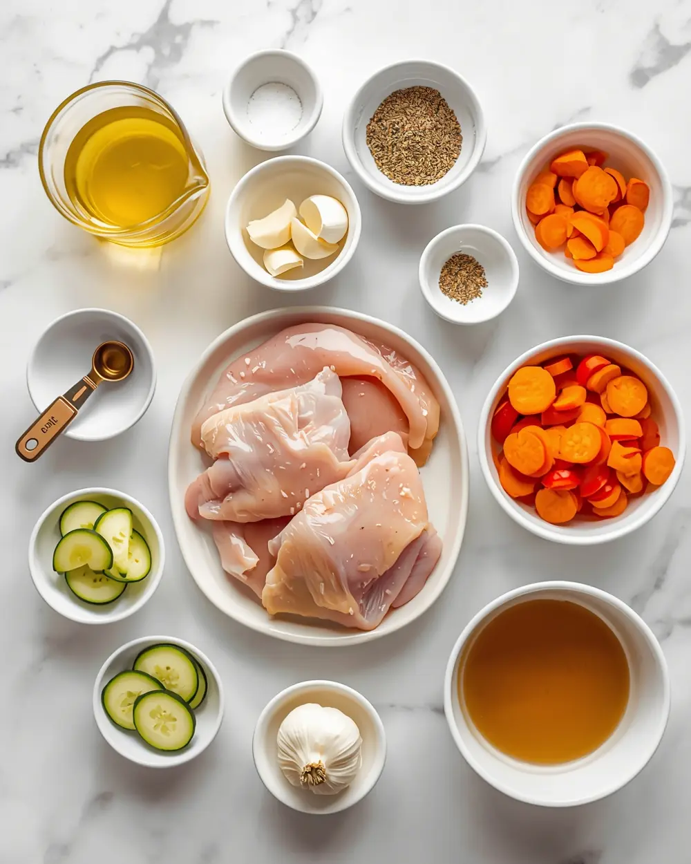 Ingredients for baked chicken thighs recipe easy