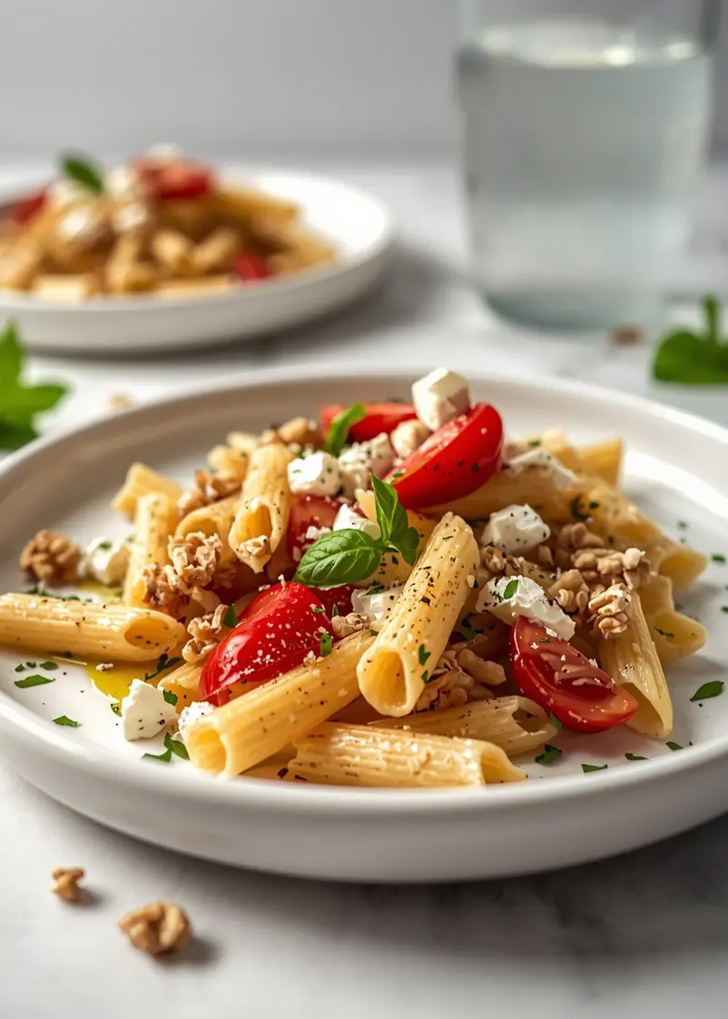 baked feta pasta recipe summer ready to serve