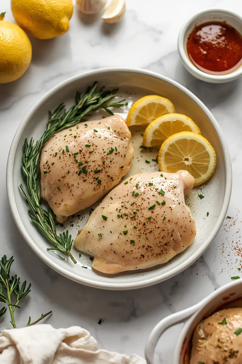 baked lemon herb chicken recipe