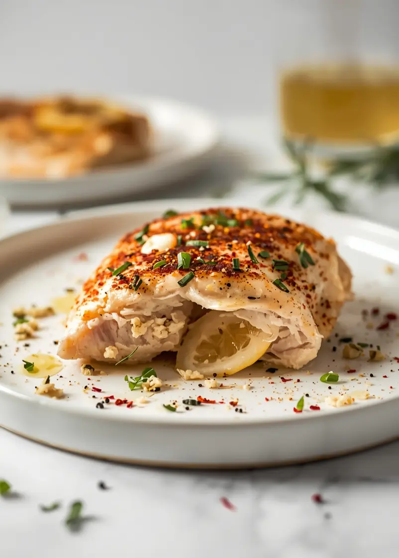 baked lemon herb chicken recipe ready to serve