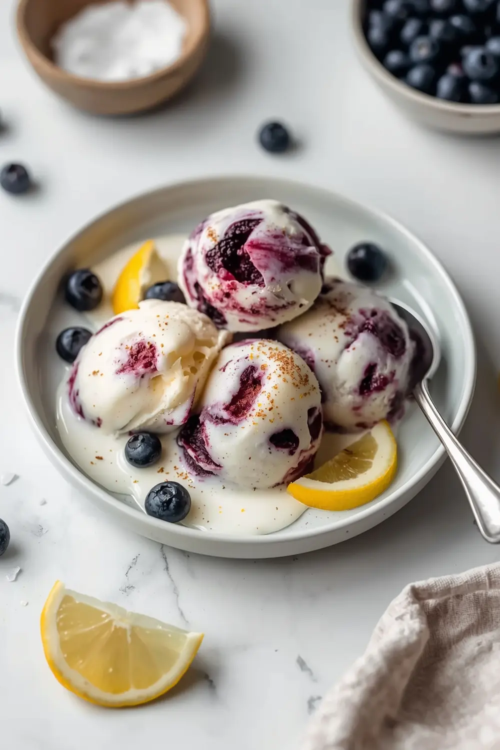 blueberry swirl ice cream recipe easy