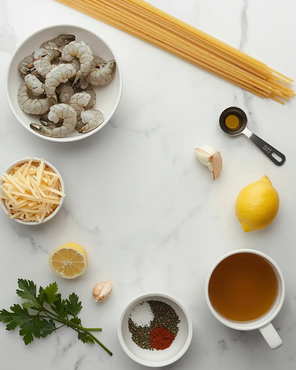 Ingredients for cajun shrimp pasta recipe easy
