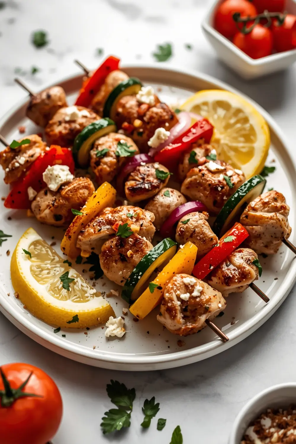 chicken vegetable skewers recipe summer