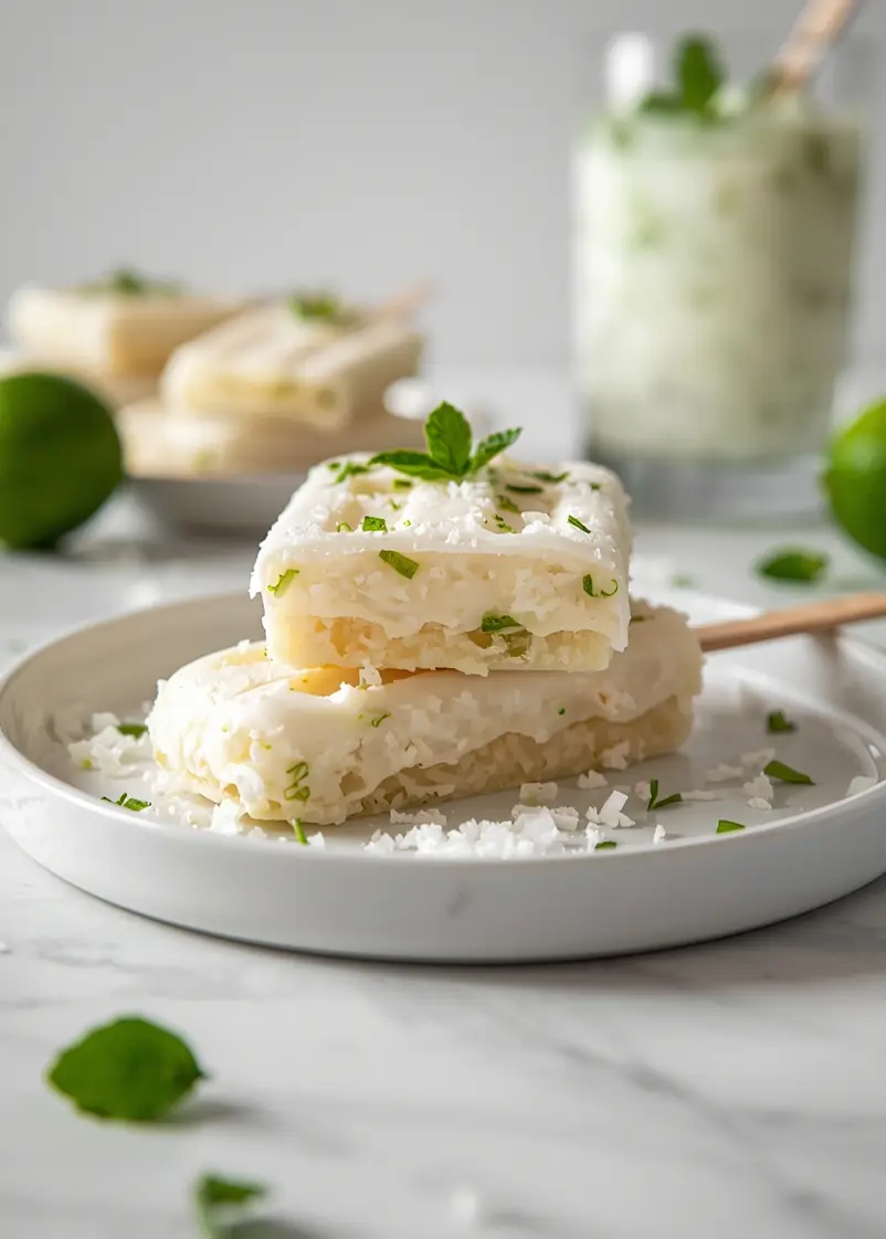 coconut lime popsicles recipe summer ready to serve