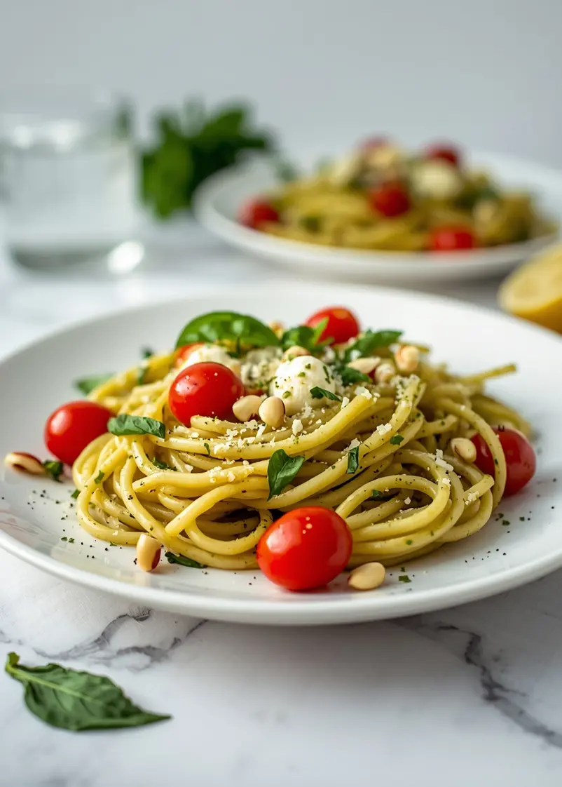 cold pesto pasta recipe summer ready to serve