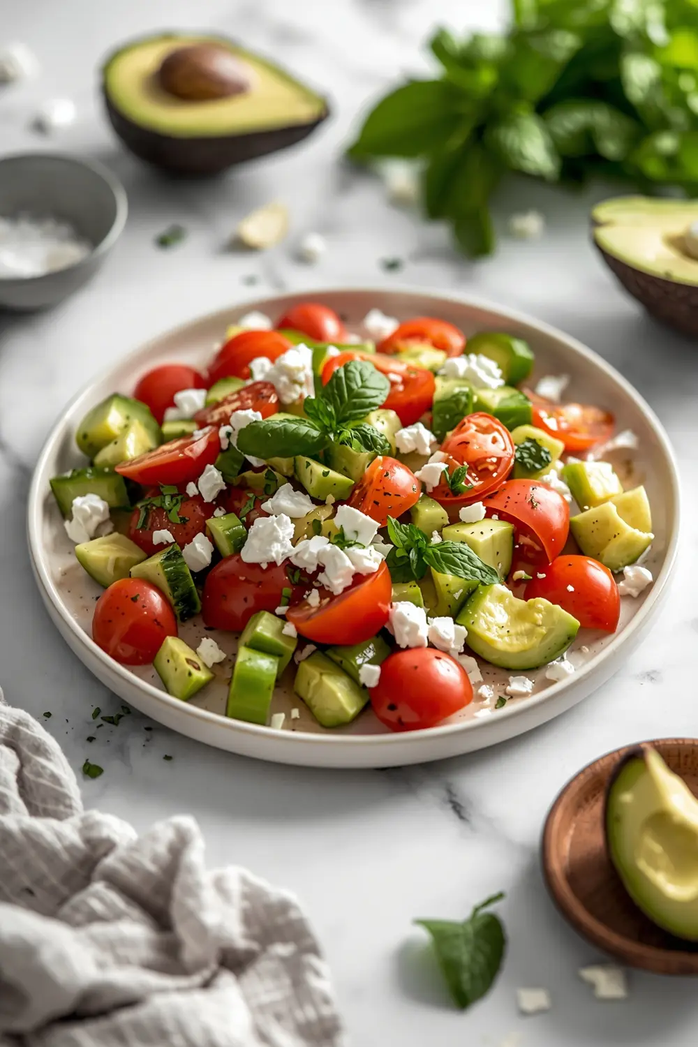 cucumber tomato avocado salad recipe