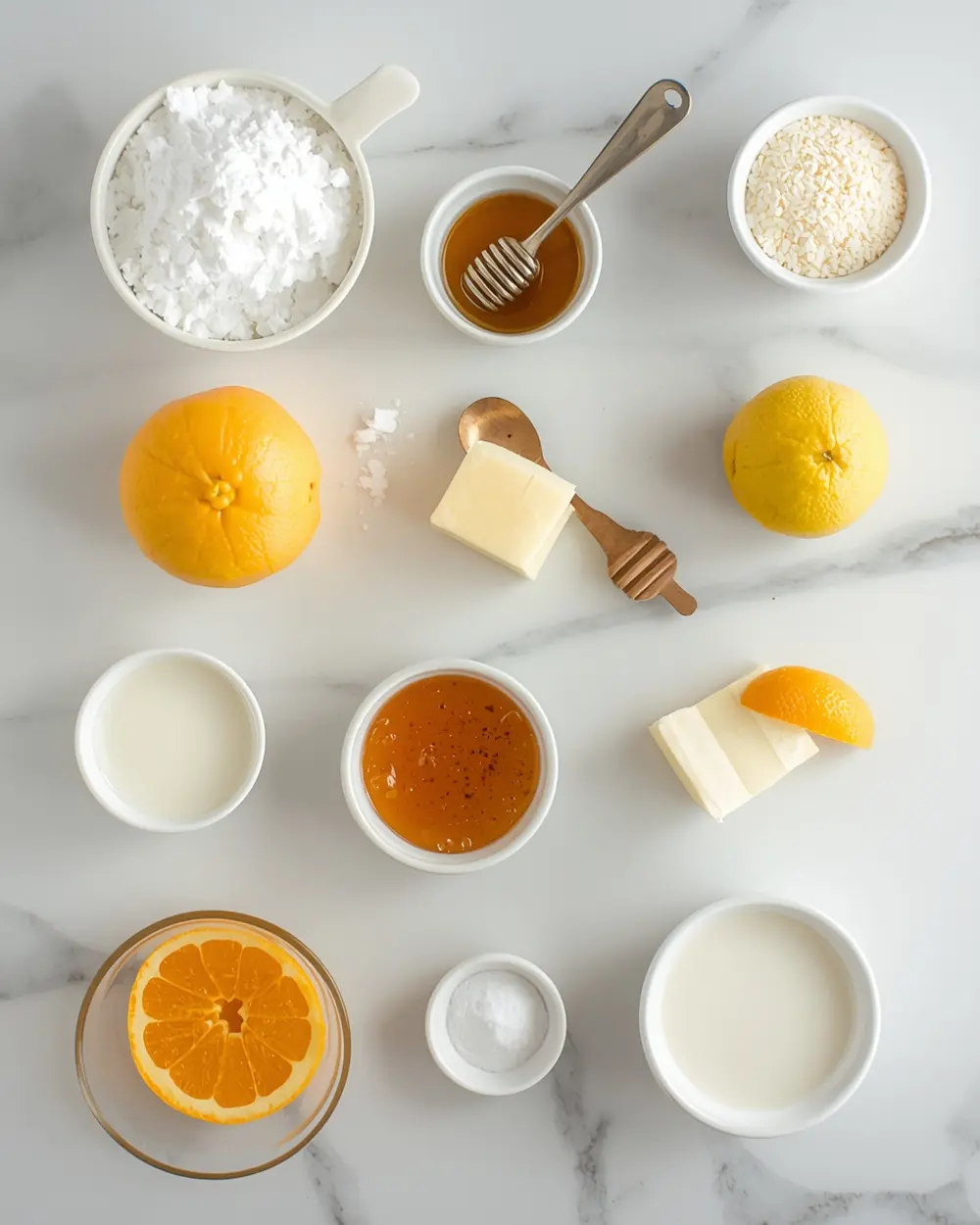 Ingredients for dreamsicle popsicles recipe summer