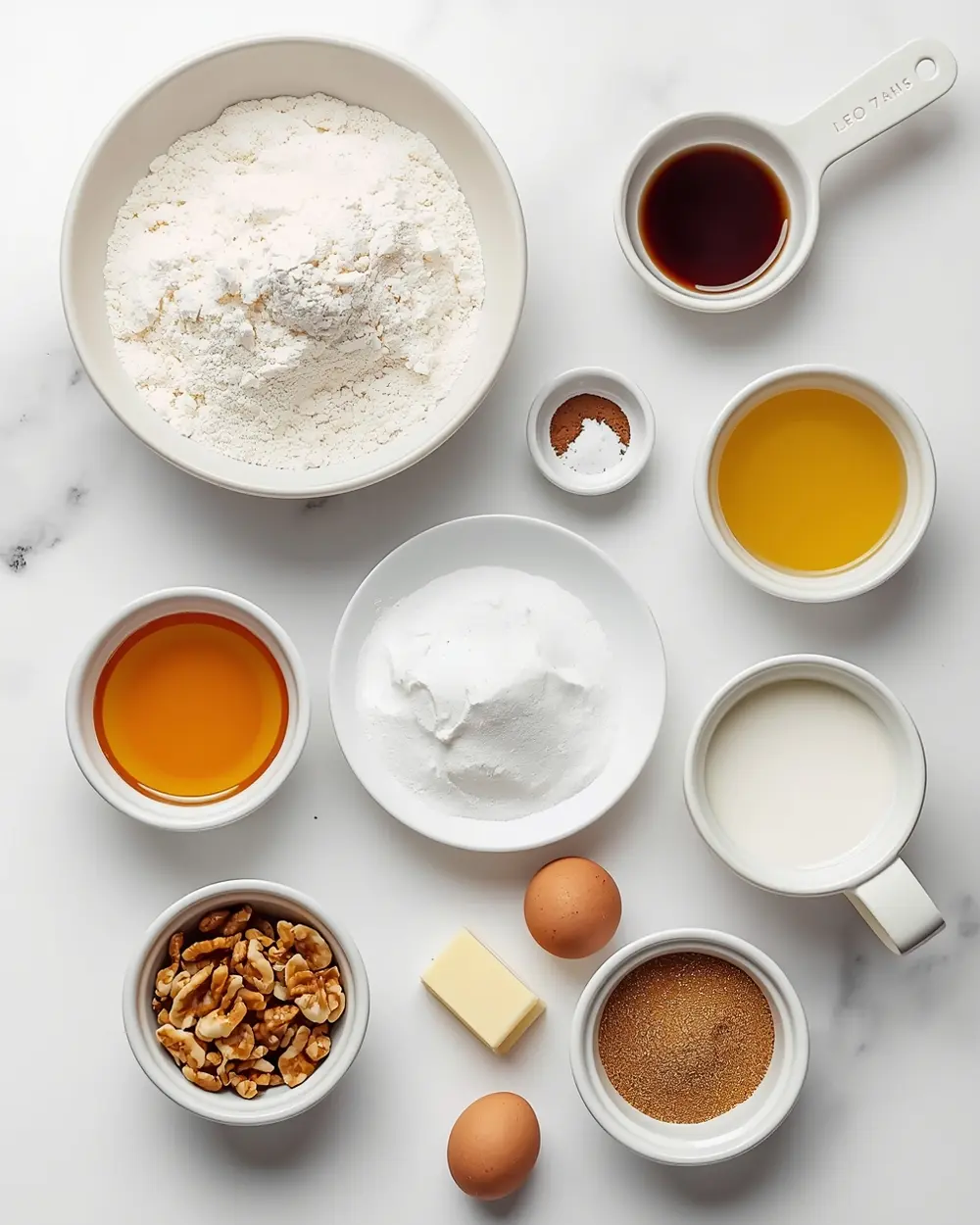 Ingredients for fall cinnamon roll recipe easy