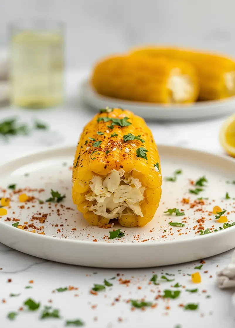 grilled corn on the cob recipe ready to serve