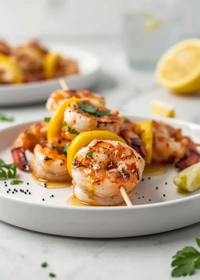 grilled shrimp skewers recipe summer ready to serve