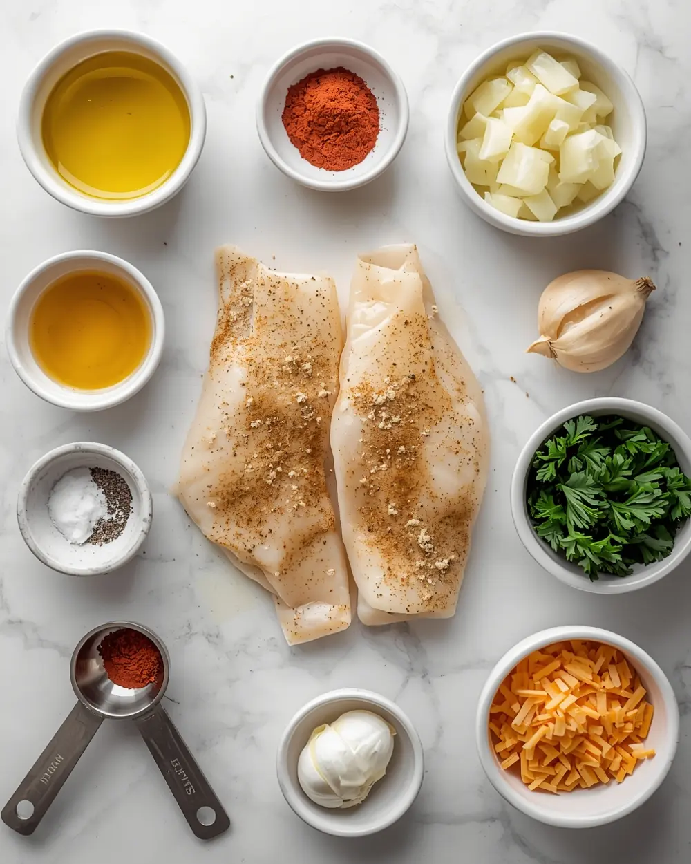 Ingredients for grilled tilapia recipe summer