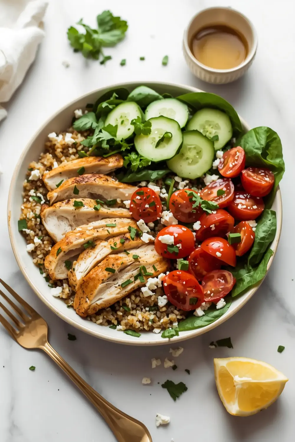healthy summer chicken bowl recipe
