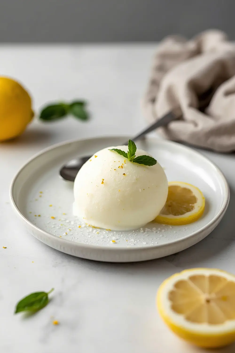 homemade lemon sorbet recipe easy