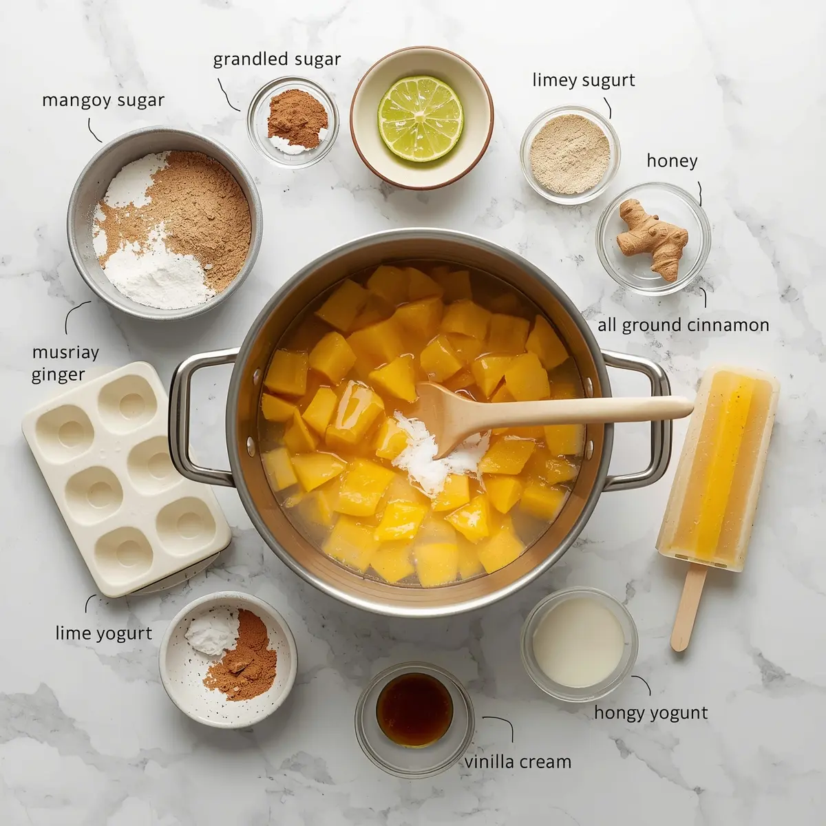 Cooking instructions for homemade mango popsicles recipe