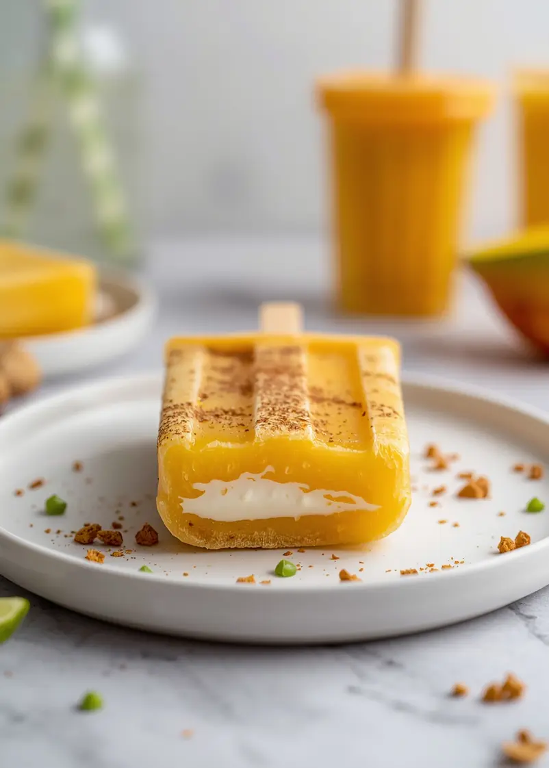 homemade mango popsicles recipe ready to serve