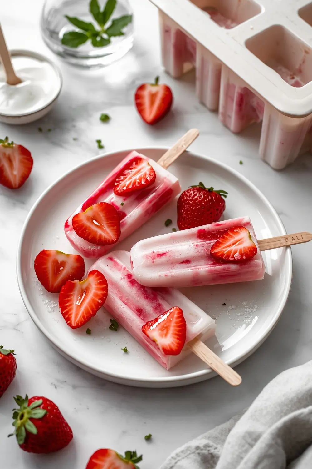 homemade strawberry popsicles recipe