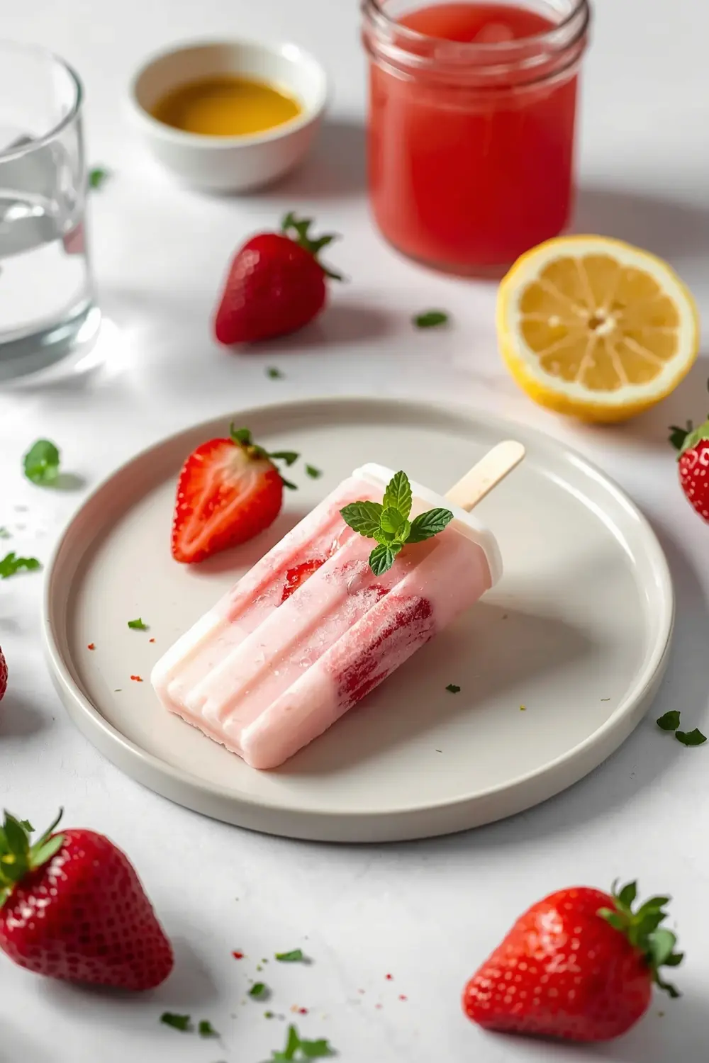 homemade strawberry popsicles recipe