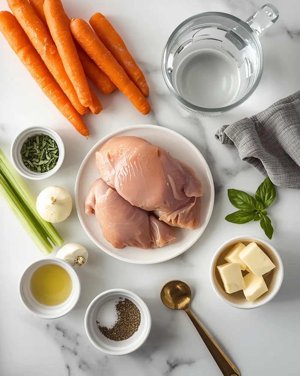 Ingredients for instant pot chicken soup recipe easy