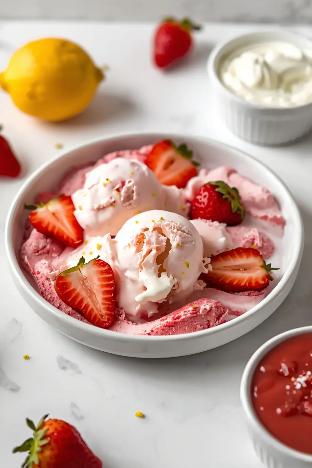 no churn strawberry ice cream recipe