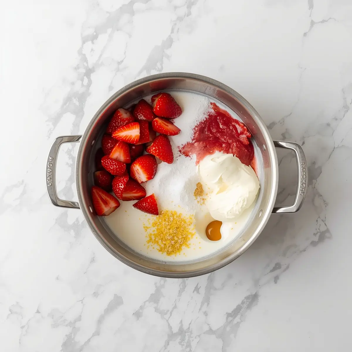 Cooking instructions for no churn strawberry ice cream recipe