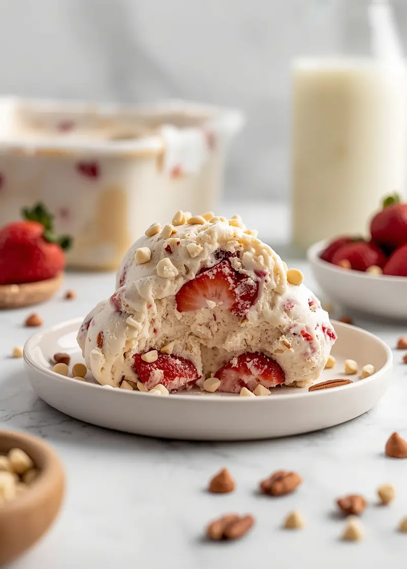 no churn strawberry ice cream recipe ready to serve