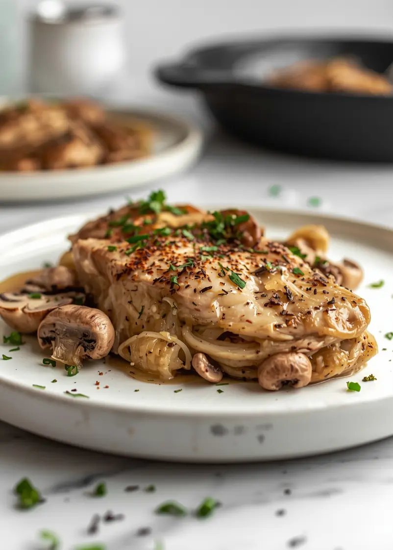 one pan chicken mushroom recipe easy ready to serve