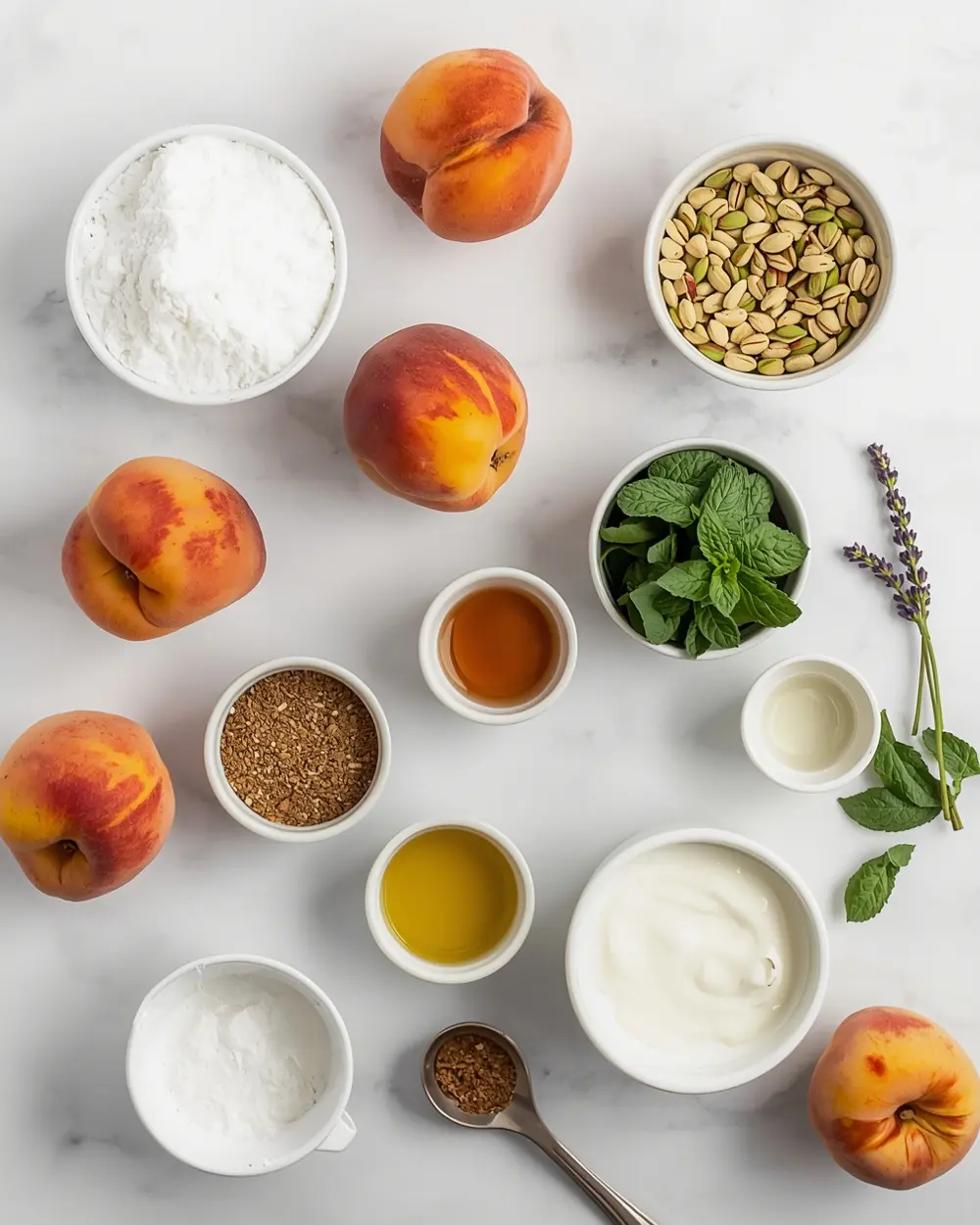 Ingredients for peach sorbet recipe easy homemade